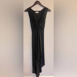YA LOS ANGELES Women’s Black Sleeveless V-Neck High Low Maxi Dress Size S